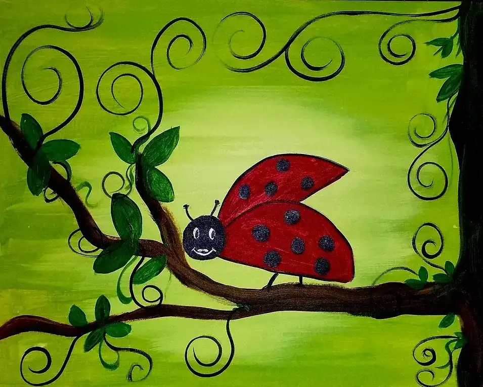 k011 - Whimsical Lady Bug