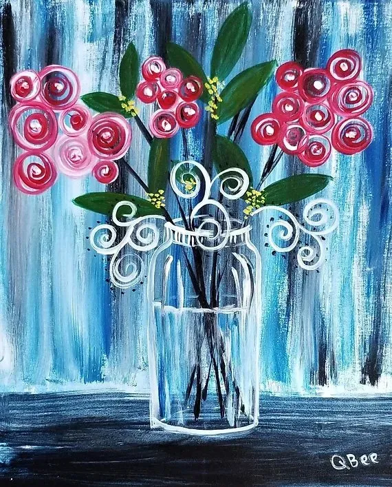 071 - Whimsical Jar Flowers