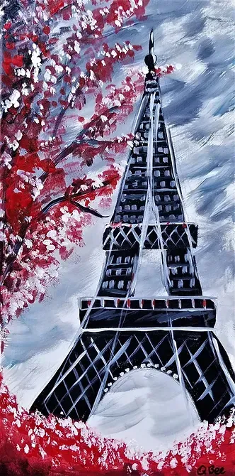 089 - Effle Tower and Blossoms